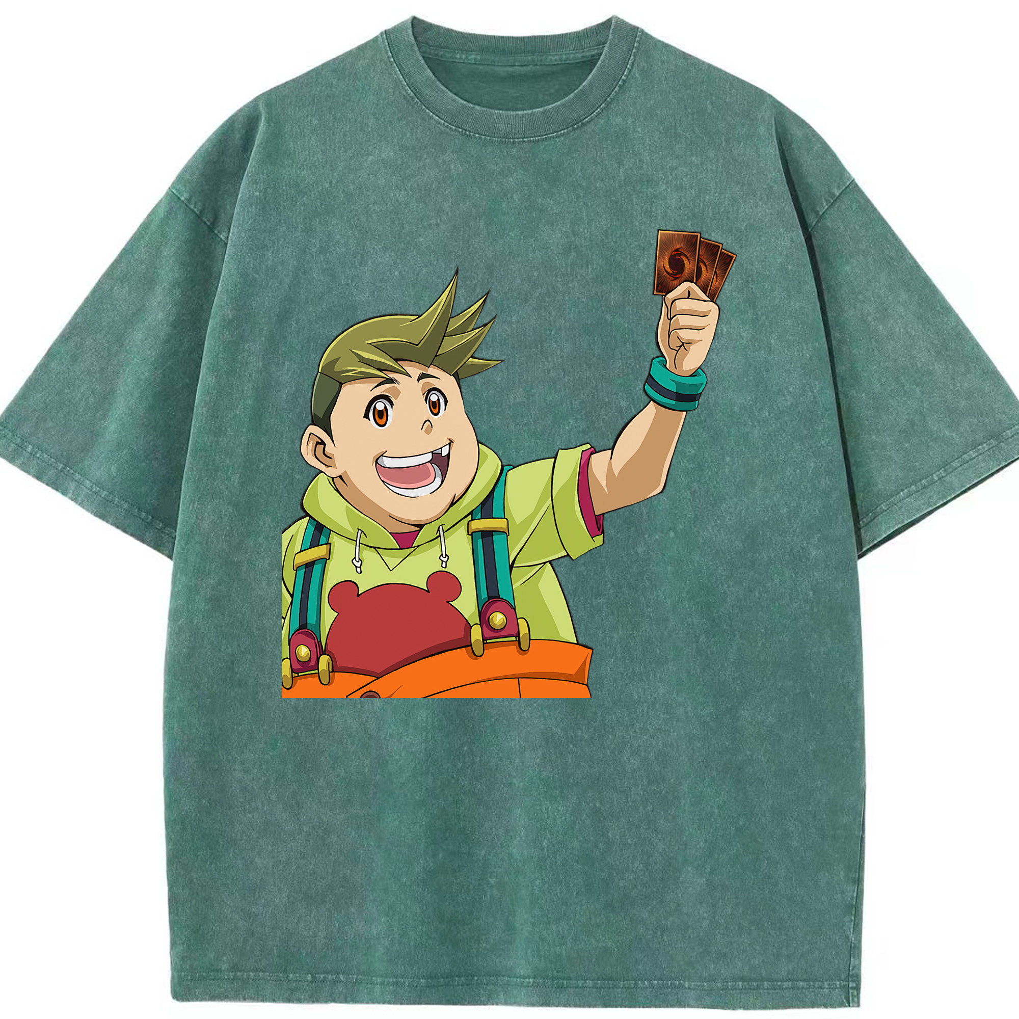 （画像用） 遊☆戯☆王 Yu-Gi-Oh! 綿100% ヴィンテージ風 半袖Tシャツ（フロントプリント）